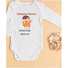 Lupi Diş Buğdayı Dişim &Ccedil;ıktı Yazılı İsimli Zıbın Kişiye &Ouml;zel Bebek &Uuml;r&uuml;nleri, Bakır-Siyah, 3 Yaş