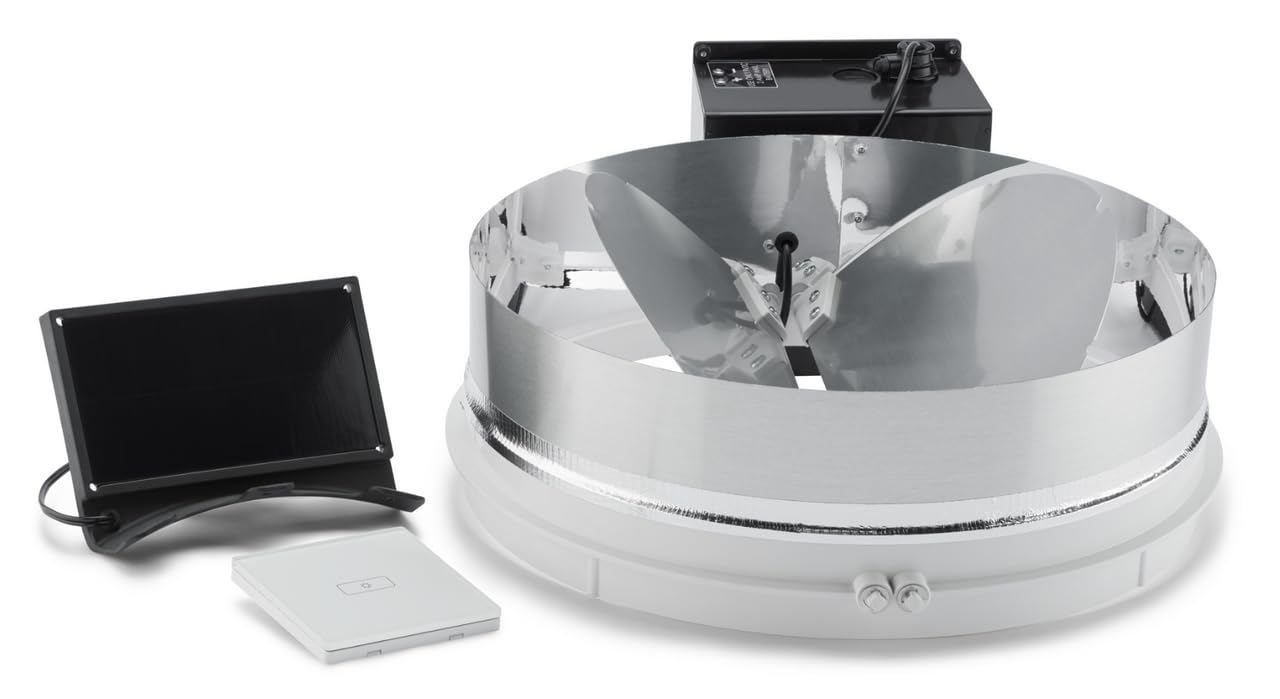 Solatube® 10-Inch Solar-Powered Daylight Dimmer – Remote Controlled Adjustable Natural Light for 160 DS & 160 ISn – Wireless Blackout Control (Skylight Sold Separately)