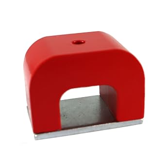 Red Horseshoe Magnet 30 LBS Pull, Heavy Duty for Nails & Education