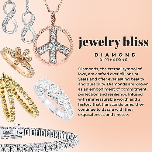 14K Rose And Yellow Gold Diamond Ring, Bypass Diamond Bezel Ring For Women, April Birthstone Jewelry, Engagement, Promise Or For Fun Ring (Dia 1/4 Carat) Size 7 #TOP5