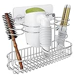 FANGSUN Wall Mount Hair Tool Organizer Holder, Adhesive Blow Dryer Rack, Hair Dryer & Curling Iron...