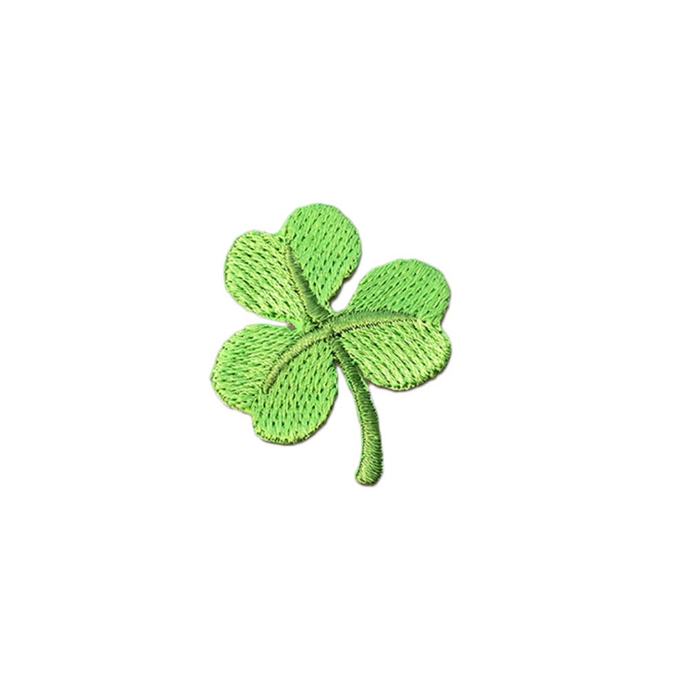 Amosfun 50 Stück Kleeblatt-Patches Zum Aufbügeln – Hellgrün, Bestickt, Für St. Patrick's Day & Basteln