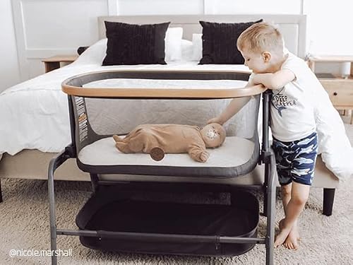 Maxi-Cosi Iora Bedside Bassinet, 4 Height Positions To Choose From , Essential Grey #TOP3