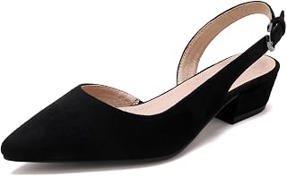 Women's Low Heel Slingback Pumps