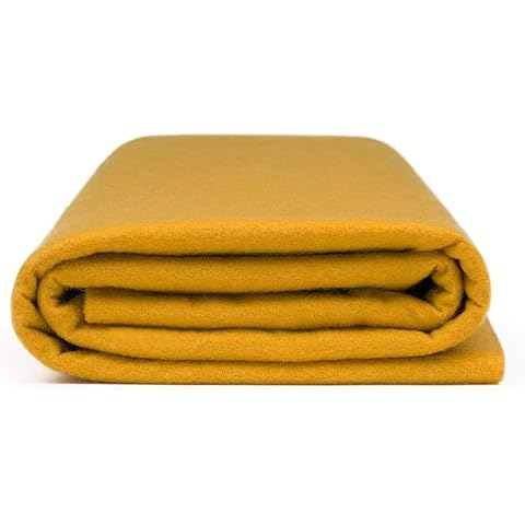 Valentina Textile Inc Felt Fabric by The Yard - 72" Wide & 1.6mm Thick Acrylic Felt - Soft and Durable Felt Fabric for DIY Arts & Crafts, Decorations and More(1 Yard,Antique Gold) Cover