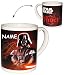 Produktbild alles-meine.de GmbH Henkeltasse groß - Star Wars - Darth Vader/Luke Skywalker incl. Name - Porzellan/Keramik - Trinktasse mit Henkel/Tasse Becher - Porzellantasse Tasse..