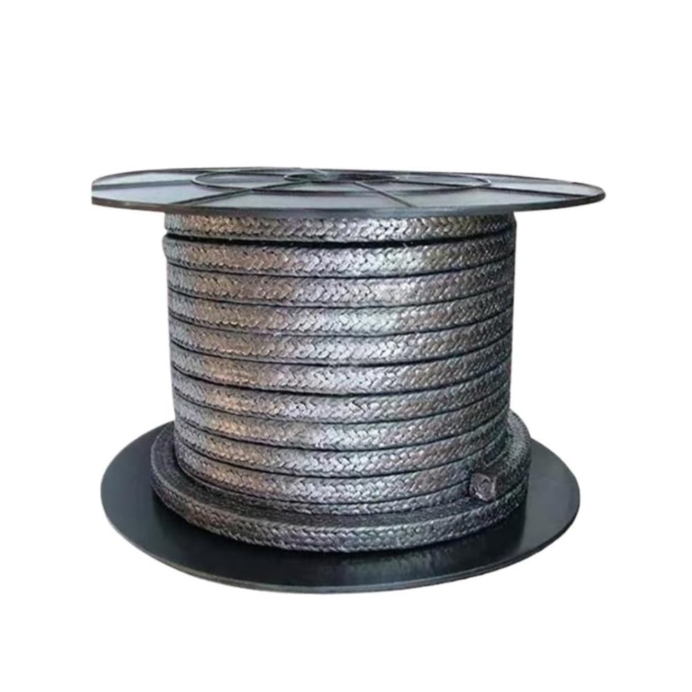 Graphit-Geflechtdichtung 3 x 3 mm/20 x 20 mm, Flexibles Graphit-Kompressionsdichtungsseil L 1 Meter 1 Stück(3x3mm)
