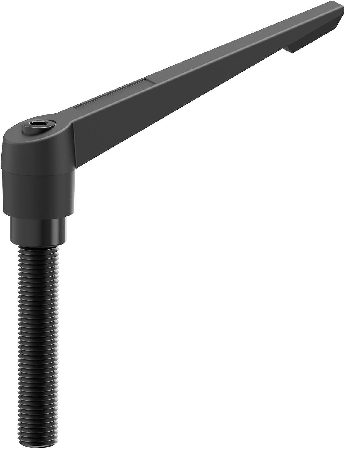 Clamping Lever Handles, M12 x 25mm Male Thread, Adjustable Quick Release Locking Rotating Screw Bolt Stud Knobs Apply for Lathe Machinery, Black