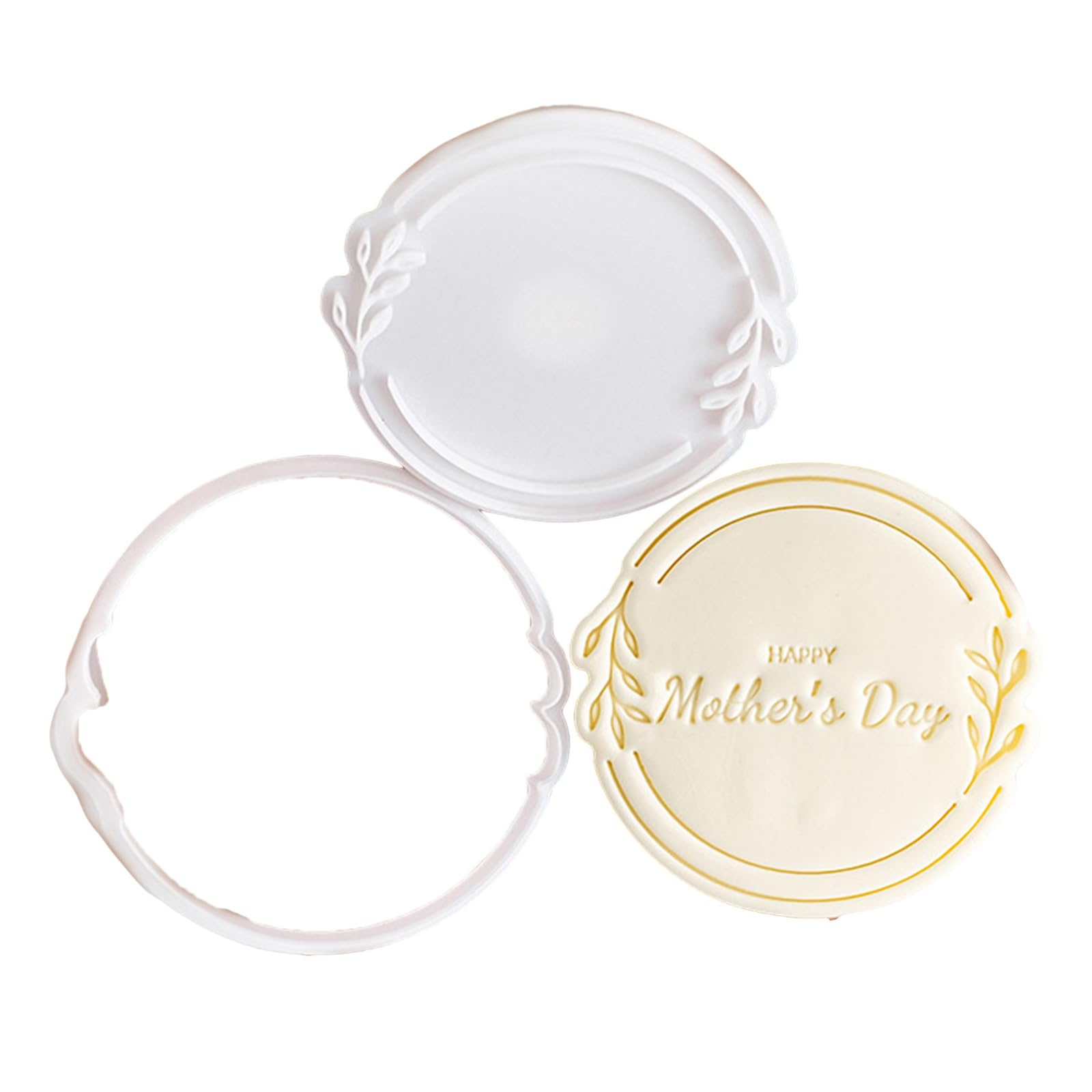Tsophreniq Day Cookie Stamp Molds Effective Mother ' s Day Cookie Fondant Cutter Functional Biscuits Baking Stamp