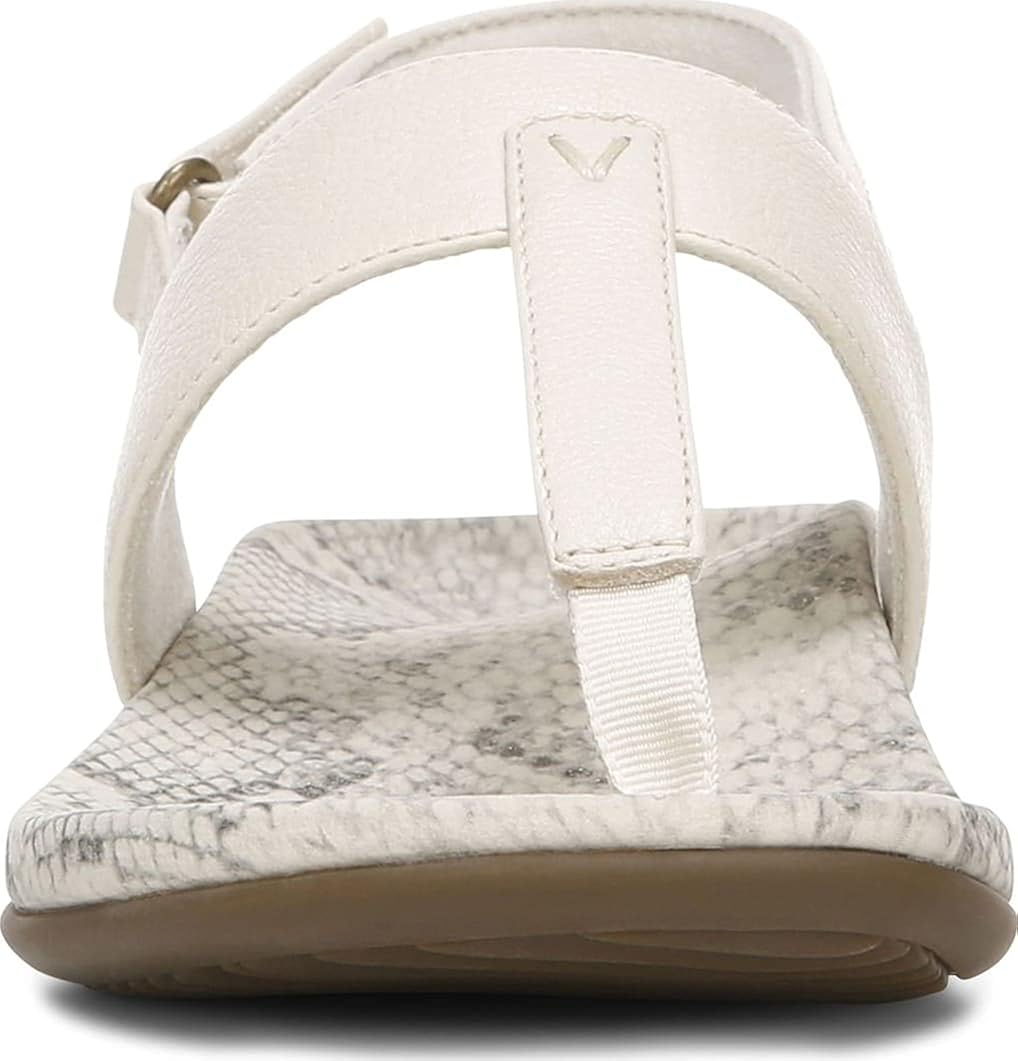  | Vionic Women's Rest Tala T-Strap Sandal - Ladies Comforable Flat Sandals that include Three-Zone Comfort with Orthotic Insole Arch Support | Flats