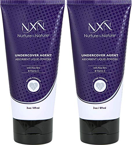 NxN Antiperspirant Liquid Powder Absorbent Lotion - Combats Sweaty Skin, Absorbs Moisture - Natural Formula 6 Oz (2)