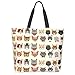 bositigo Funny Cat Tote Bag for Women,Cute Purse Gifts for Cat Lovers,Kitty Print Shoulder Reusable Shopping Handbags Casual Travel Polyester Summer Beach Grocery Bag Holiday Gifts