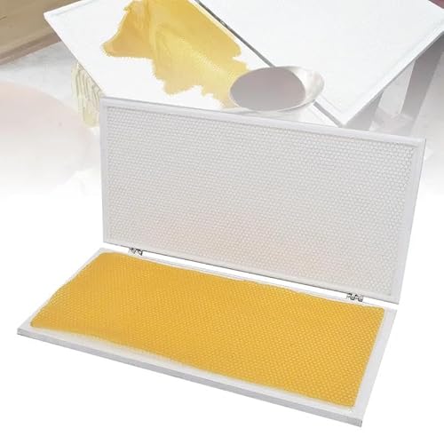Eoweiot Beeswax Foundation Machine, Beeswax Foundation Sheet Mold Casting Machine, Eyes Comb Foundation Press Tool,Beekeeping Supply (4.9mm)