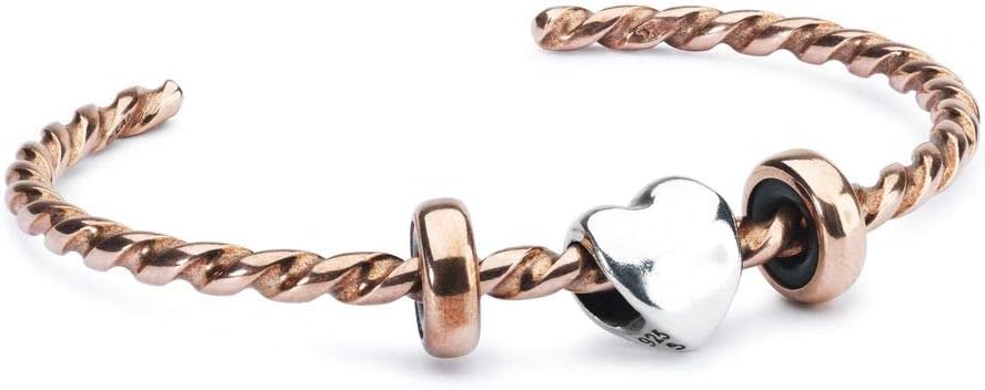 TROLLBEADS Twisted Copper Bangle - Elegant Bracelet for Stunning Wrist Decor | Copper | Design by Lise Aagaard
