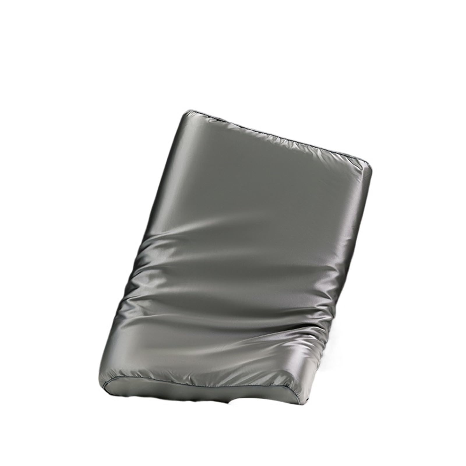 LYXYGMV Satin Silk Pillowcase Pillow Solid Cushion Cover Decorative PillowCase for Bedrooms(Dark Grey,1PCx30x50cm)