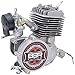 66/80cc Flying Horse Silver Angle Fire Bicycle Engine Kit - 2 Stroke