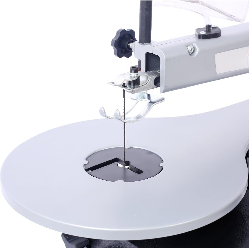 16-Inch Variable Speed Scroll Saw with Adjustable Tilting Table, Precision Cutting Tool for Woodworking, Power Saw for DIY and Crafting