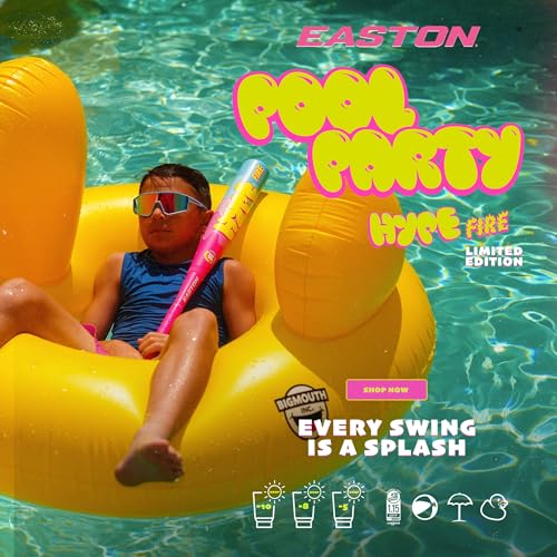 Easton 2026 Hype FIRE Pool Party Bat Technical Close-up