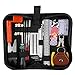 Guitar Repairing Tool Kit(26PCS) Wire Plier,String Organizer,Fingerboard Protector,Hex Wrenches, Files, String Ruler Action Ruler, Spanner Wrench,Bridge Pins for Guitar Ukulele Bass Mandolin Banjo