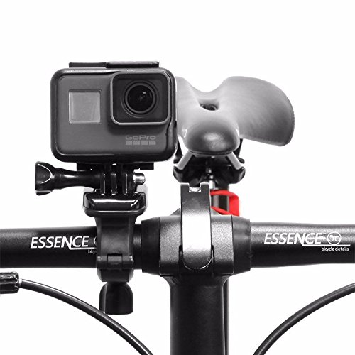 Suporte Barra Guidão Bike 360º Compatível com GoPro e Câmeras Similares
