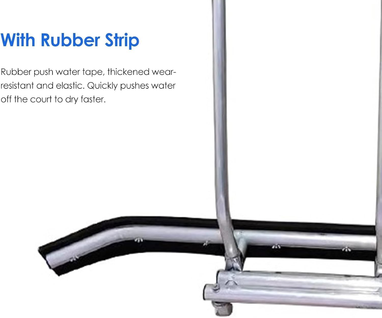 Large Heavy Duty Rain Shuttle Tennis Court Squeegee Equipment Accessories, Standard Floor Squeegee, Silver Court Pusher Durable Non-Rusting Squeegee