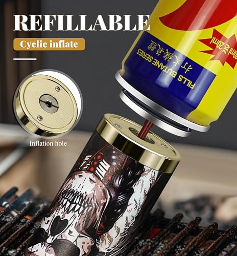 Wanbro Kitchen Torch Lighter, Butane Refillable Lighters with Adjustable Jet Flame, One-hand Operation Blow Torch for Cooking, BBQ, Baking, Brulee Creme, Soldering (NO Gas) by wanbro - Image 4
