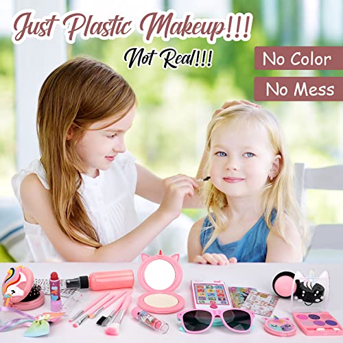 Play Purse Little Girls Toys - Fake Pretend Makeup For Toddlers With Girls Purse Pretend Play Girls Toys For 3 4 5 6 Year Old Toddler Purse With Fake Kids Phone Birthday Gifts For Girls #TOP4
