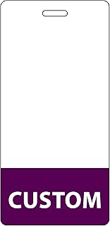 Customizable Vertical Badge Buddy for Nurses, Doctors & Other Professionals (Purple)