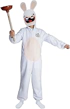 P'TIT CLOWN - Raving Rabbids Costume for Children - Raving Rabbids Suit - Costume - Officially Licensed - Jumpsuit, Cardboard Mask - Carnival, Birthday, Theme Parties - White