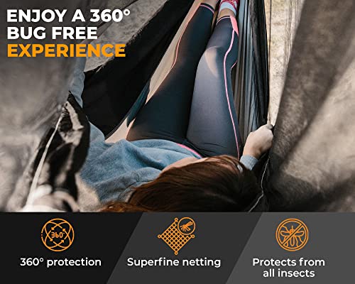 Foxelli Xl Hammock Net – 12Ft Net For Hammocks, Lightweight Portable Hammock Netting, Fast And Easy Set Up, Fits All Camping Hammocks #TOP1
