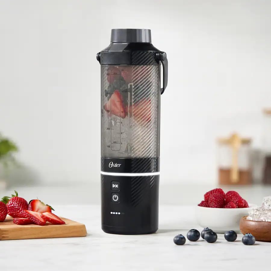 Miniatura 5 de Oster GoMAX - Licuadora portátil, licuadora personal para batidos y licuados, color negro