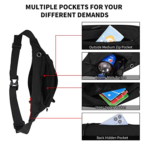 Bumbags-Waist-Fanny-Pack-Dog-Walking-Bum-Bag-with-Adjustable-Belt-Bumbag-for-Travel-Outdoor-Sports-Running-Hiking-Jogging-Women-Men
