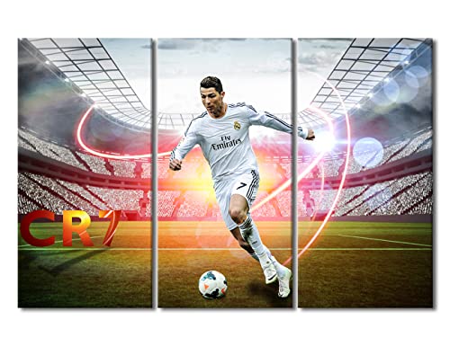 Art mural sur toile Cristiano Ronaldo - Tableau déco pour chambre ado et salon