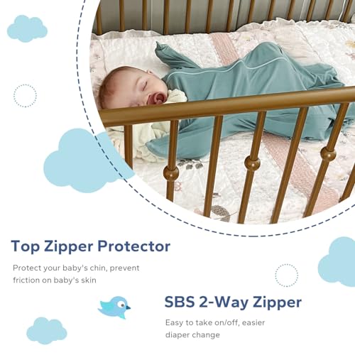 Zigjoy SD4310 Shark-Fin Transition Swaddle - 0.5 Tog Rayon Made From Bamboo Sleep Sack Soft Transitional Swaddle Baby Wearable Blanket thumb #2