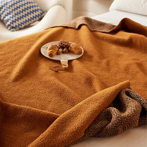 ELASAD Reversible Textured Fleece Throw 50x70