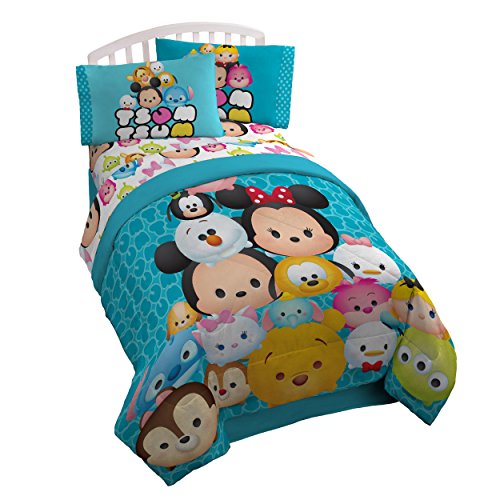 Disney Tsum Tsum 'Mash Up' Teal Twin/Full Reversible Comforter