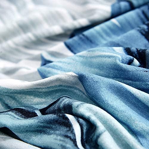 Miniatura 4 de HOOBUY Funda de sofá estampada elástica para sillón de 2 plazas y sofá biplaza con dos fundas de almohada gratis 01# (2 plazasSofá biplaza)