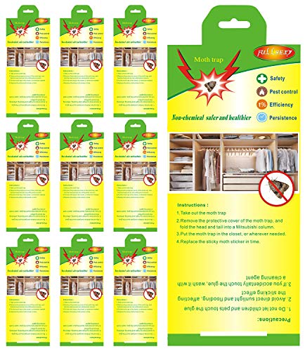 10 Piezas Trampa para Moscas para Ventana Atrapamoscas con Patrón Frutas Etiqueta