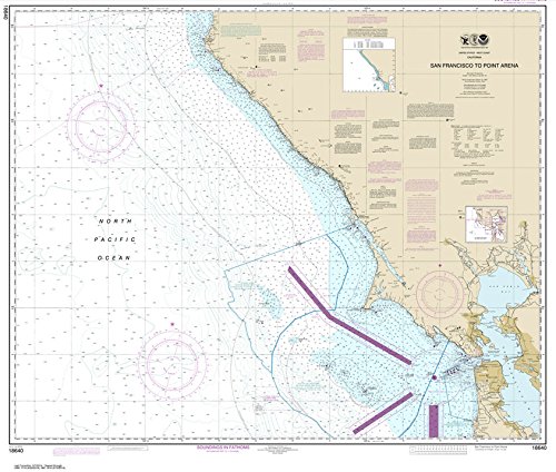 NOAA Chart 18640: San Francisco to Point Arena 35.4 x 41.7 (Traditional Paper)