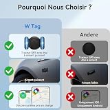 CMINGKEJI lot de 2 traceurs magnétiques Bluetooth iOS Android photo 3