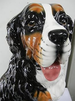 Amazon.co.jp: IG-181 バーニーズマウンテン 犬置物 イタリア陶器