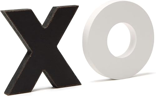 Miniatura 6 de NIKKY HOME 12x12 Inch Large Tic Tac Toe Wood Board Game Classic Coffee Table Decor Decorative Wooden Travel Game for Family