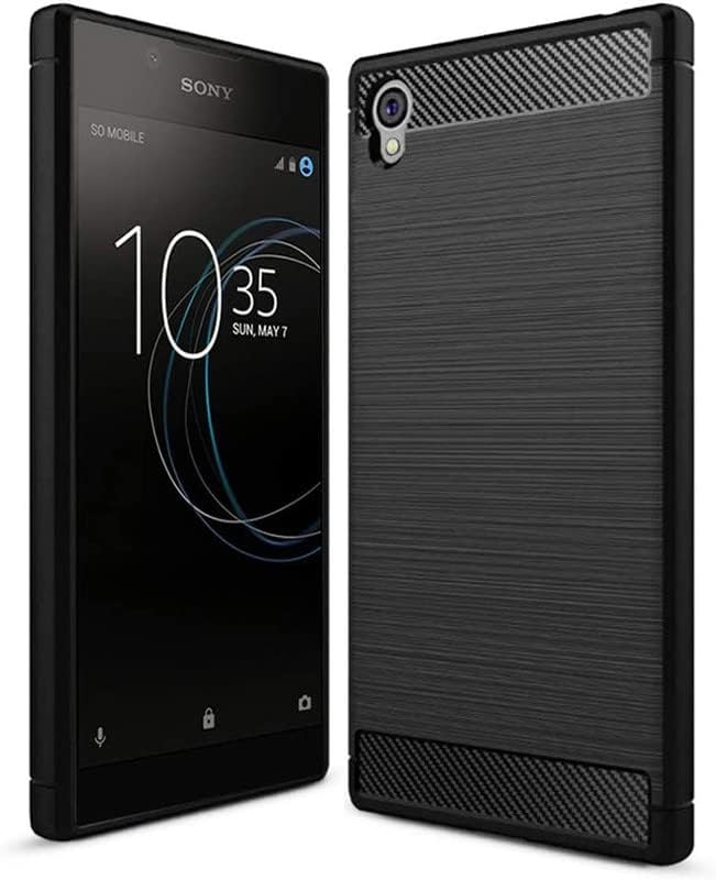 Image of Hybrid Carbon Fiber Back Case for Sony L1 (Black)