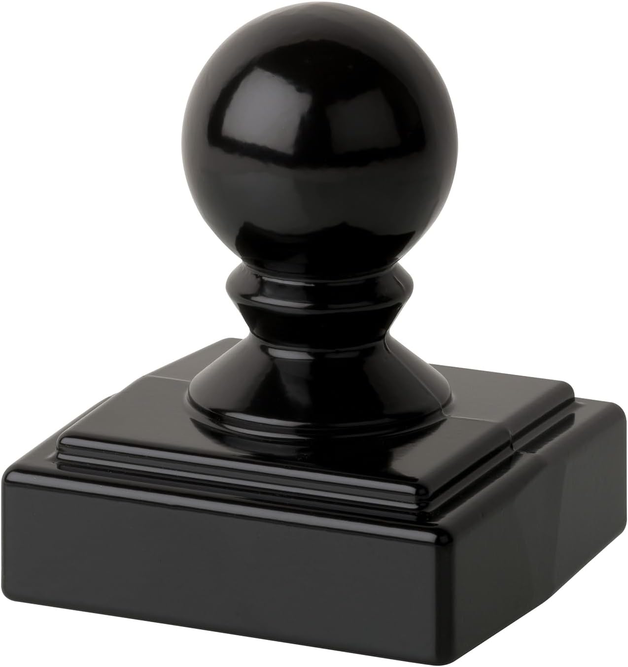 Whitehall Ball Finial Cap Option for Your Whitehall Mailbox Post - Black