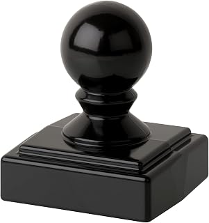 Whitehall Ball Finial Cap Option for Your Whitehall Mailbox Post - Black