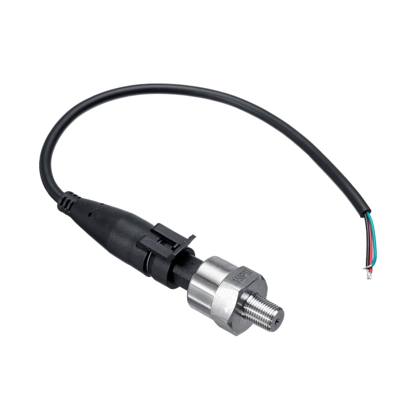 Vmvud 2Pcs 100Psi 1/2Pcs 5V 1/8Npt 100Psi / 150Psi Stainless Steel Oil Fuel Air Pressure Transducer Transmitter Sensor(2Pcs 100Psi)