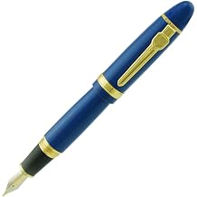 erofa Jinhao 159 Fountain Pen Medium Nib Size, Golden Clip Calligraphy Pen Blue