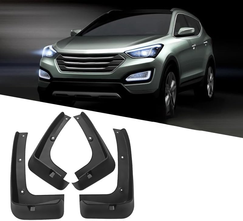 Bavettes garde-boue Hyundai Santa Fe anti-eclaboussures pour routes de campagne