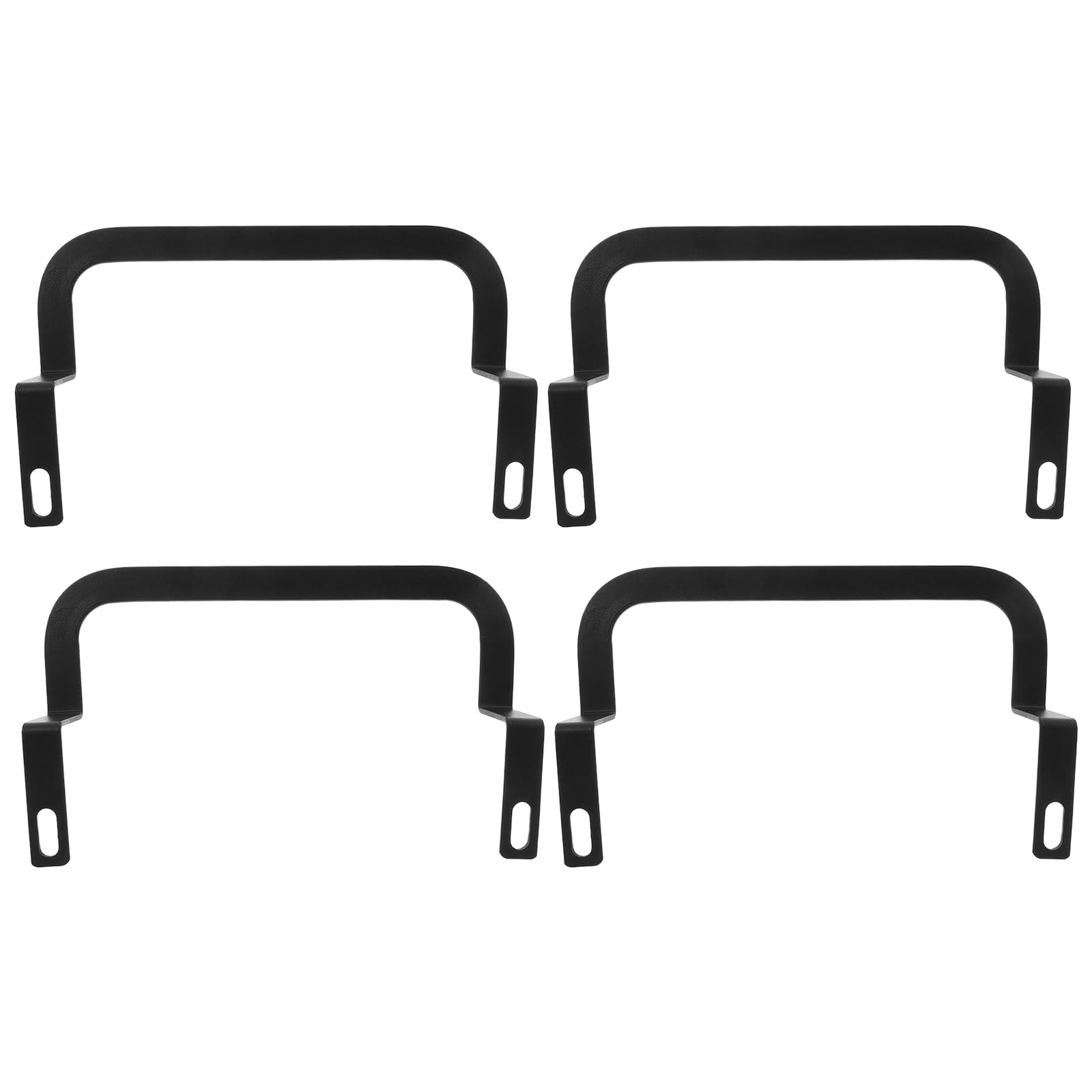 Butée antidérapante pour matelas et barre de fixation de lit en fer noir 4pcs