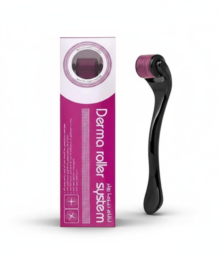 Derma Roller 0.75mm for Hair Regrowth & Beard Growth | 540 Micro Needles for Scalp Stimulation, Acne Scars & Skin Care |Micro-Needling Tool for Men & Women